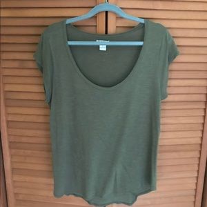 Lucky Brand Olive Green Top